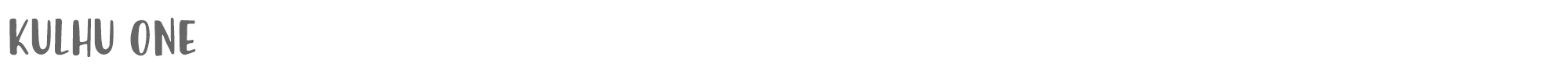 Sample characters Kulhu Font